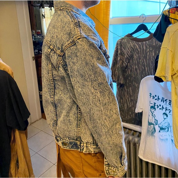 Vintage Forenza 80s style Denim Jean Jacket, mens size L or Unisex oversized - Picture 7 of 8